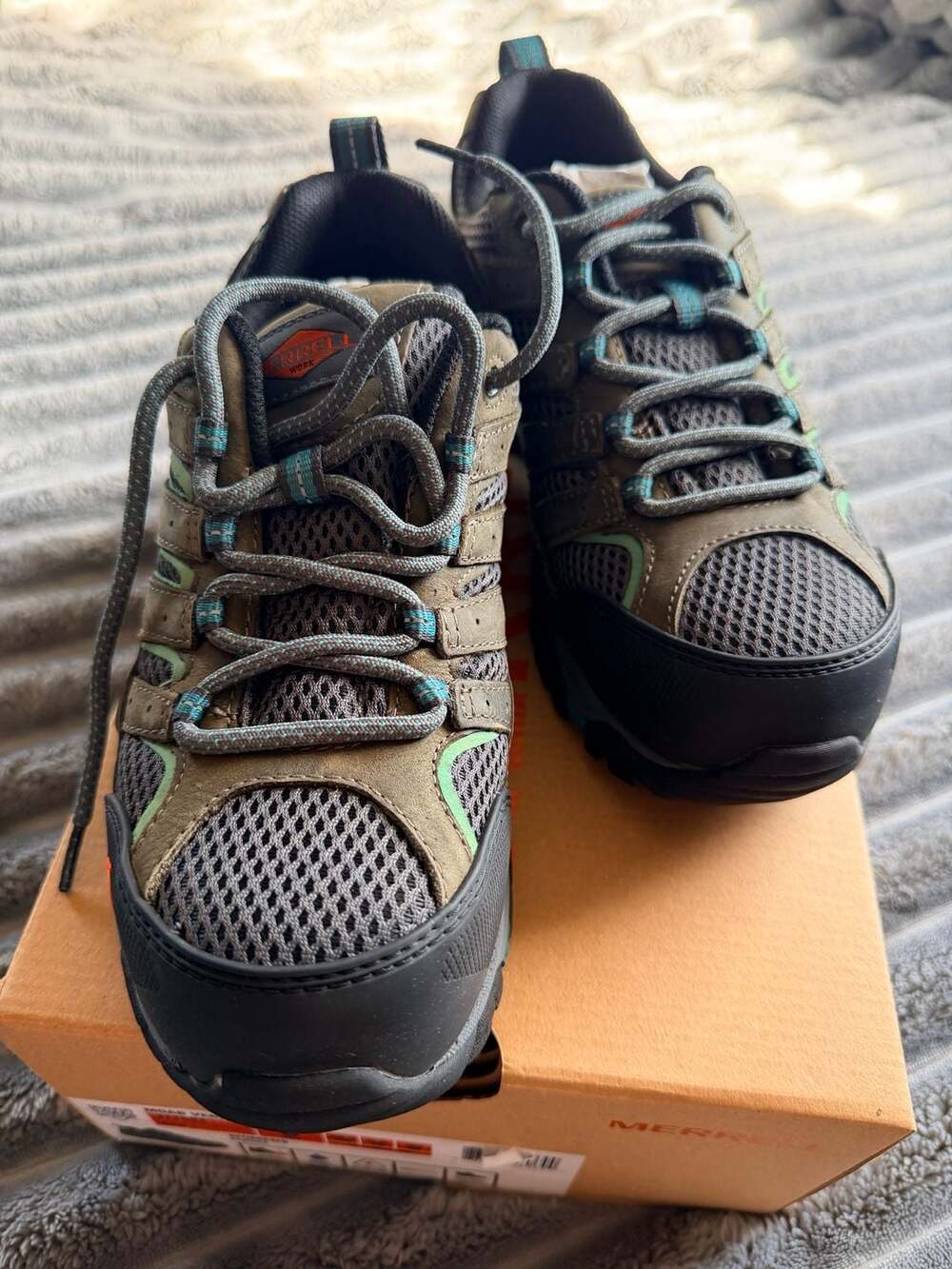 Merrell Womens Moab Vertex Vent Size 8 Composite Toe Work Shoes NWT